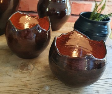 Lysegg - tenmoku brun