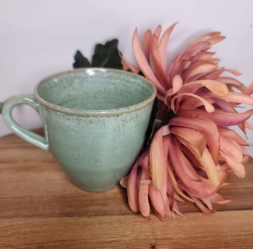 Kopp i turkisgrønn/kobbergrønn 