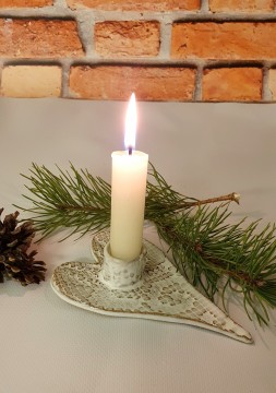 Hjerte med lysholder 