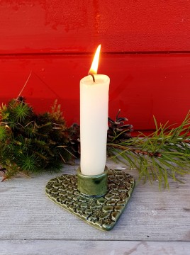 Hjertelysestake - grønn