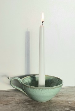 Kammerlysestake i kobbergrønn