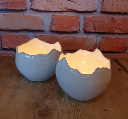 Lysegg, hvit