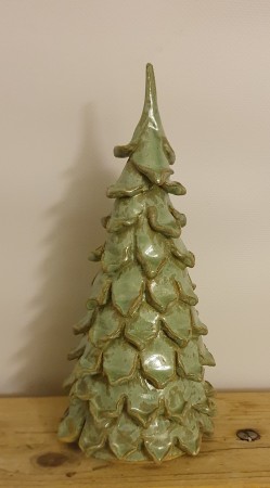 Juletre - grønn - 17 cm
