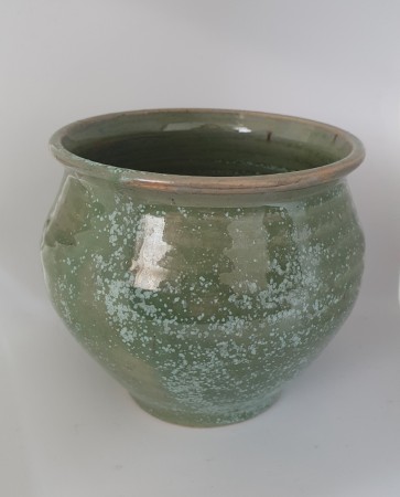 Krystallgrønn vase