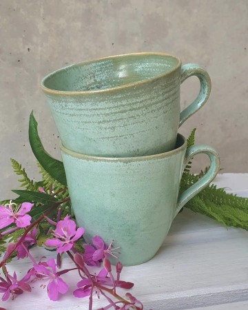 Kopp i turkisgrønn/kobbergrønn 