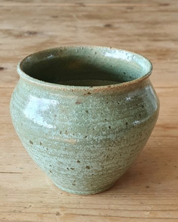 Kobbergrønn vase 8 cm