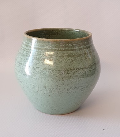 Kobbergrønn vase - 9 cm