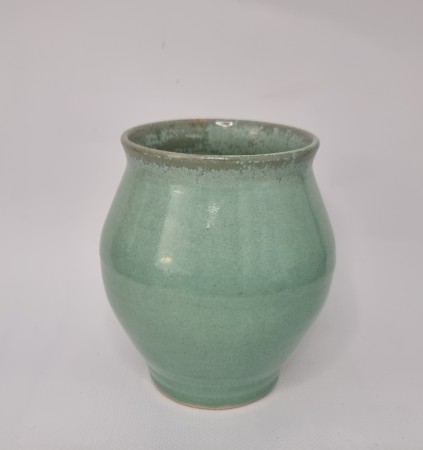 Kobbergrønn vase - 11 cm
