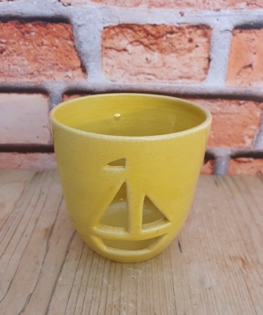 Ship o´hoi - lysholder med båt, gul