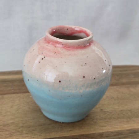 Liten vase i pasteller