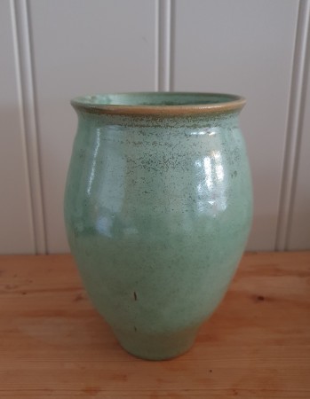 Kobbergrønn vase 18 cm