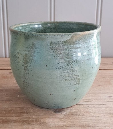 Kobbergrønn vase/krukke