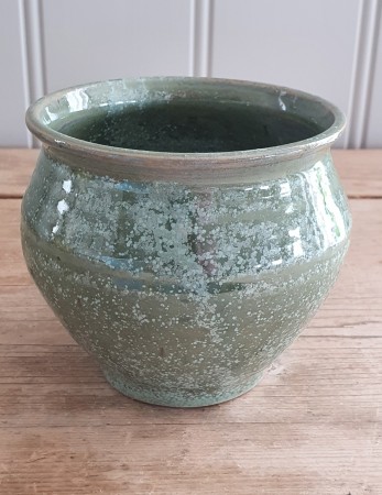 Krystallgrønn vase